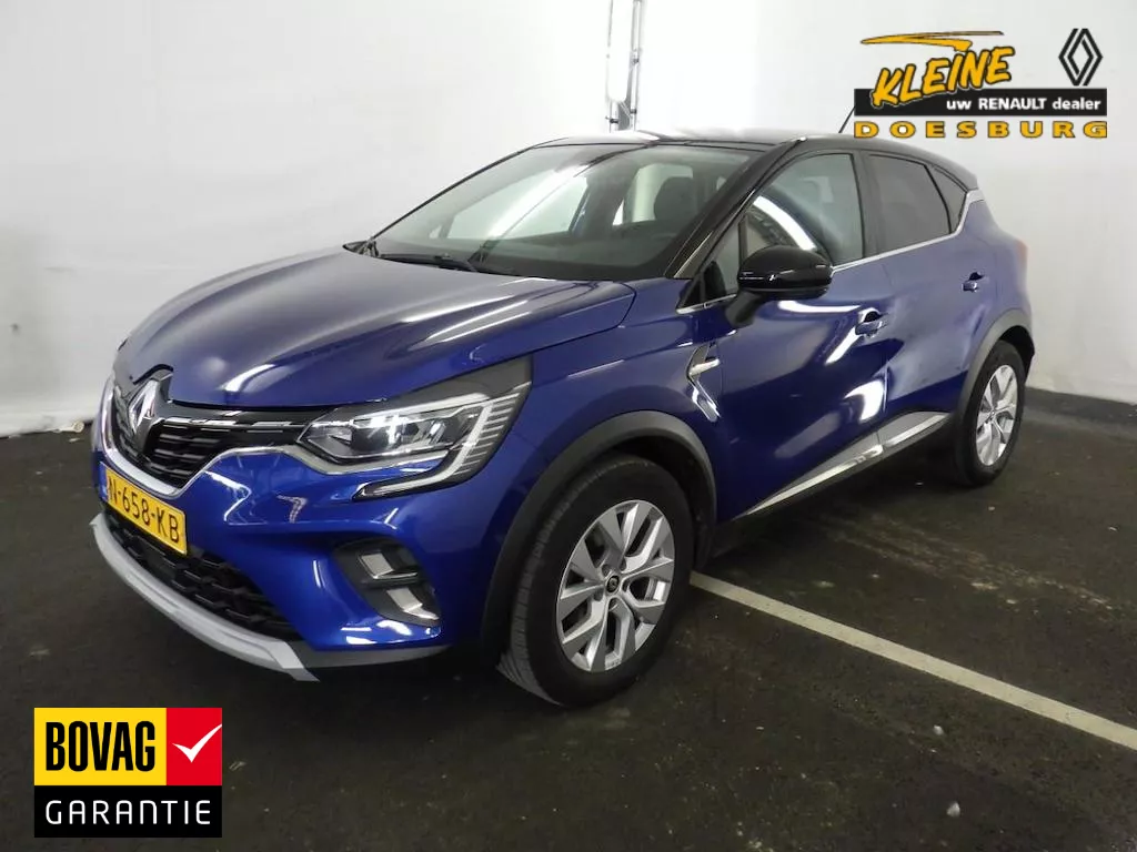 Renault Captur 1.3 TCe 140 EDC Intens | Trekhaak | Lage kilometerstand! | Dealer onderhouden | Two-tone kleur |